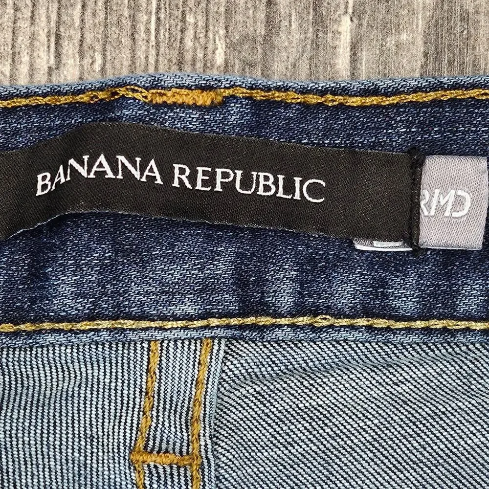BANANA REPUBLIC MEN'S TAPERED COTTON BLEND RMD JEANS – MEDIUM WASH – SIZE 32×32